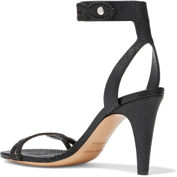 Isabel Marant Laser-Cut Ankle Strap Sandals - Picture 2 of 8